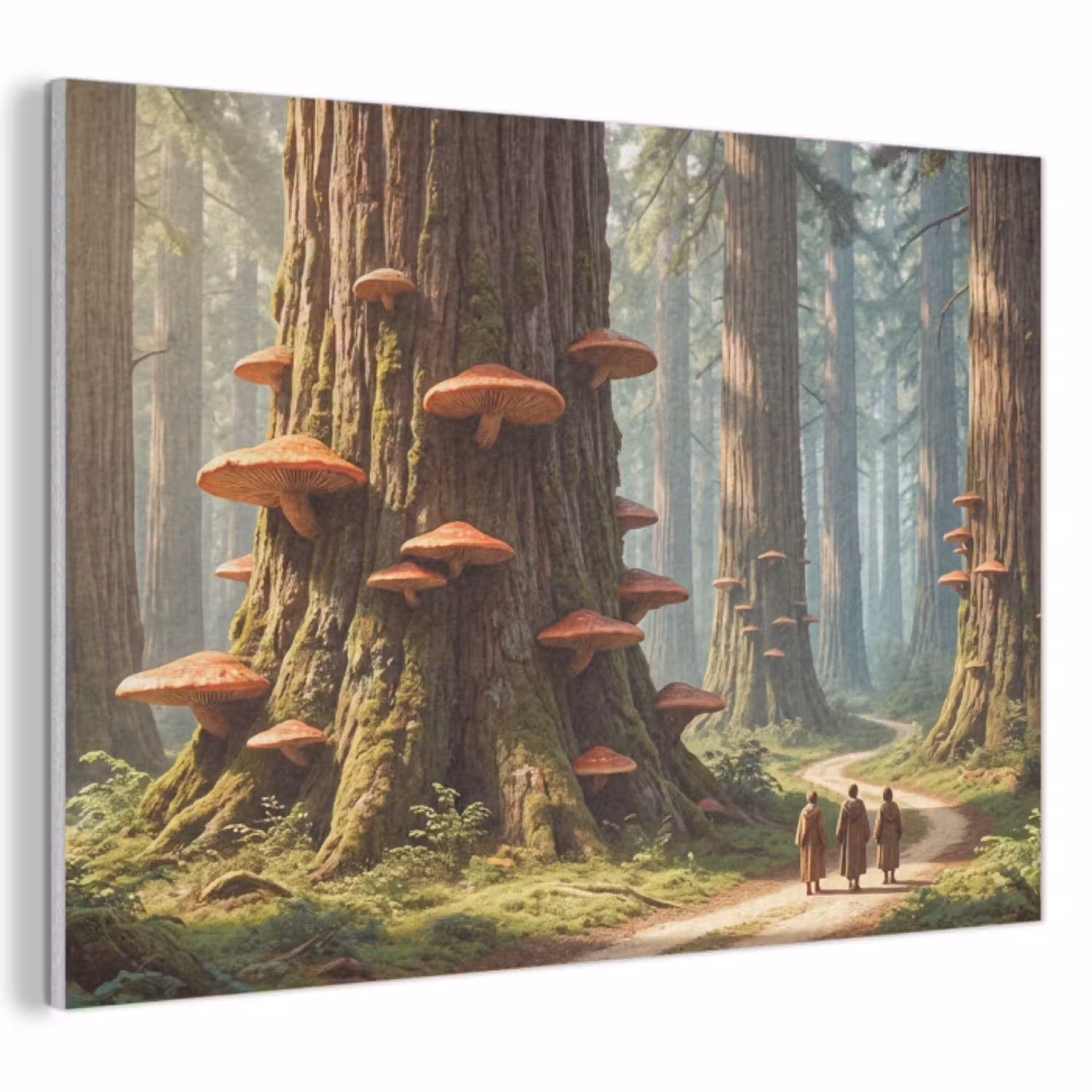Bos - Bomen - Natuur PET vilt klein -3d