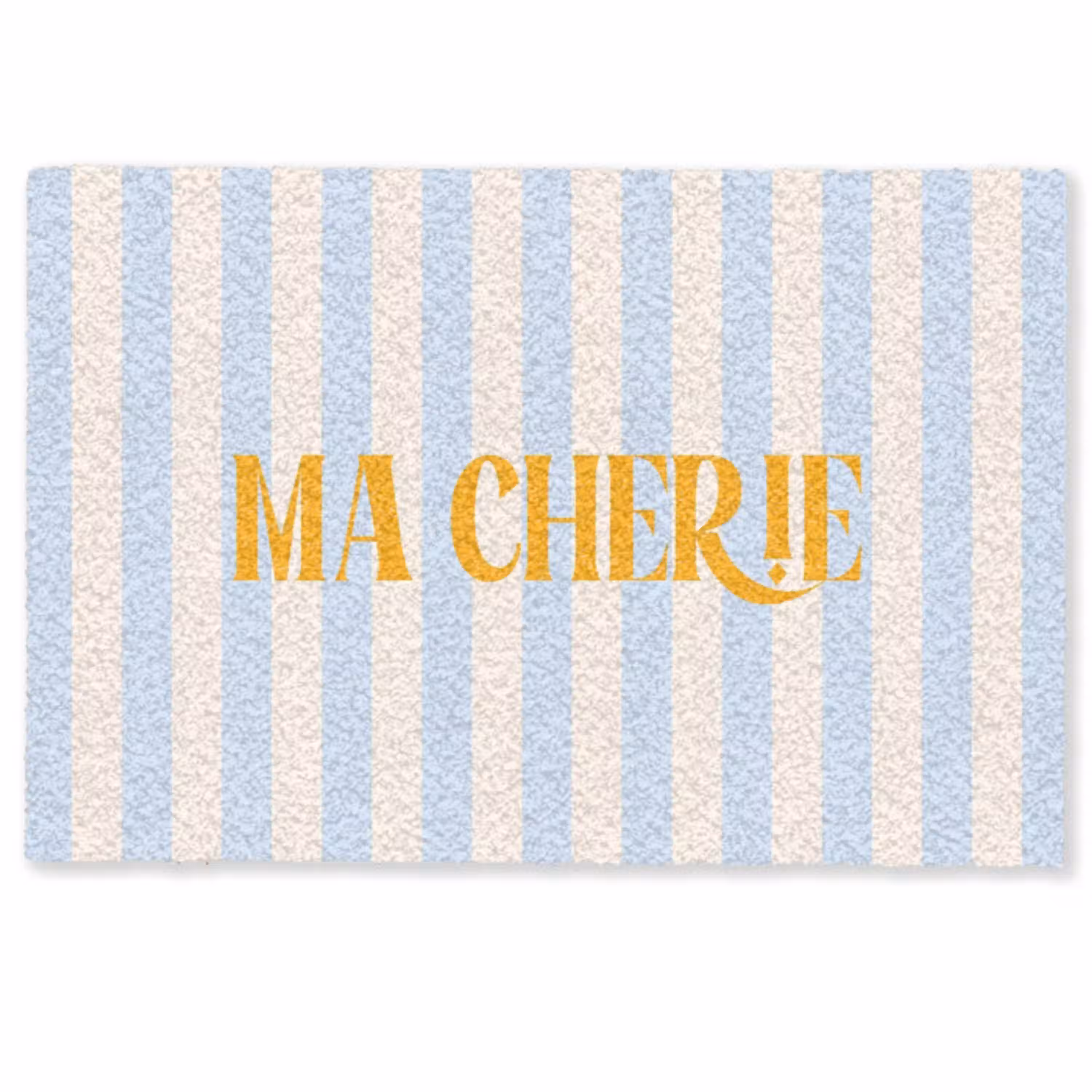 Oranje - Blauw - Strepen - Ma cherie Deurmat klein -zkaufland3d