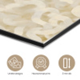 Abstract - Lijnen - Beige aluminium wit klein 46 -closeup_NL