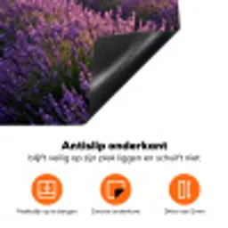 Landschap - Lavendelveld - Paars Inductie beschermer vinyl 3mm klein -zzzzzzz-td-onderkant