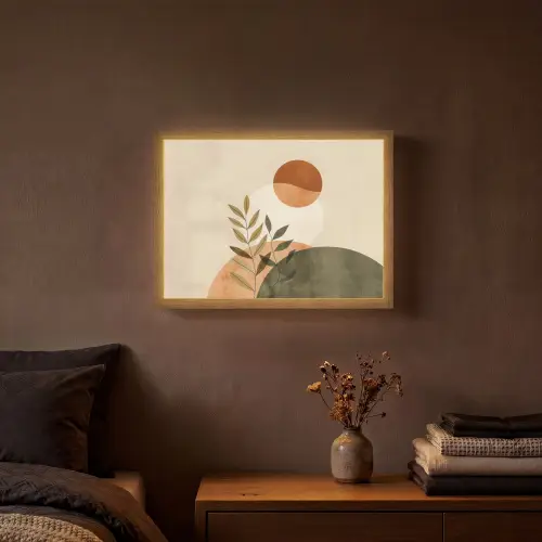 Takken - Vormen - Abstract Light Box met batterij (Wandlamp) middel -sfeer4