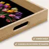 Tulpen - Kleuren - Hout - Vaas Dienblad Rechthoek middel -USP_HandgreepNL