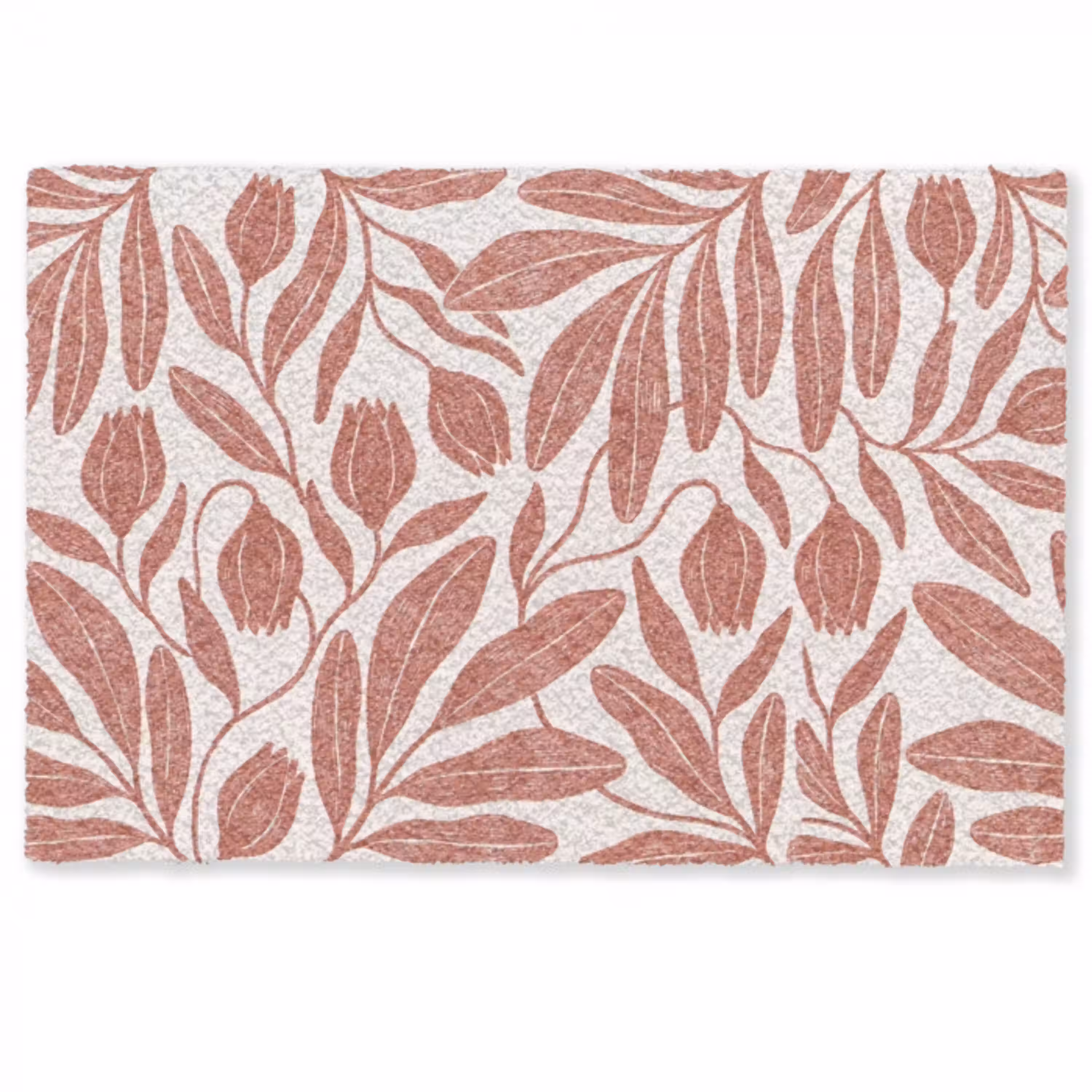 Bloemen - Patroon - Modern - Natuur - Bruin Deurmat klein -zkaufland3d