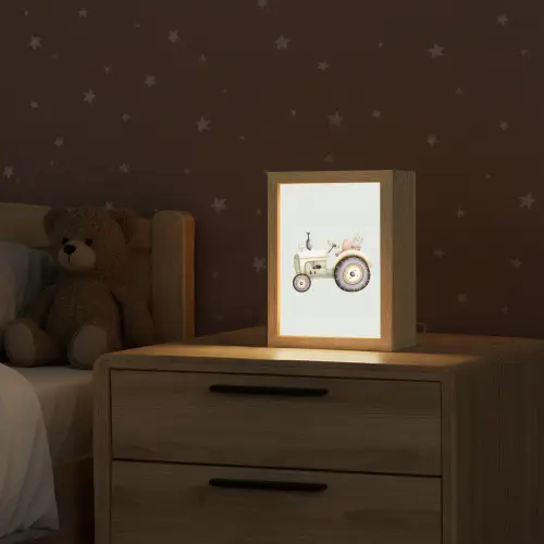 Vintage - Tractor - Pastel Light Box met kabel klein -sfeer1_kind