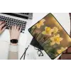 Bloemen - Geel - Wazig laptophoes neopreen klein -bureau