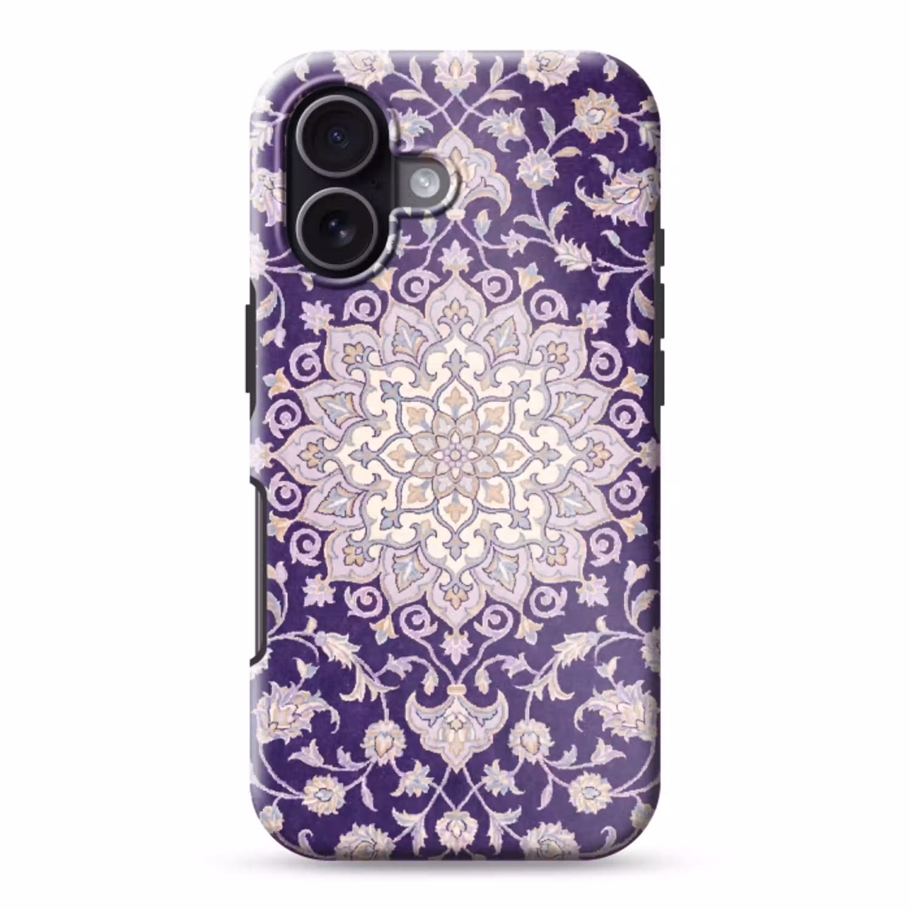 Patroon - Medallion - Oosters - Paars - Decoratie Toughcase MagSafe Apple iPhone 17 klein -3d