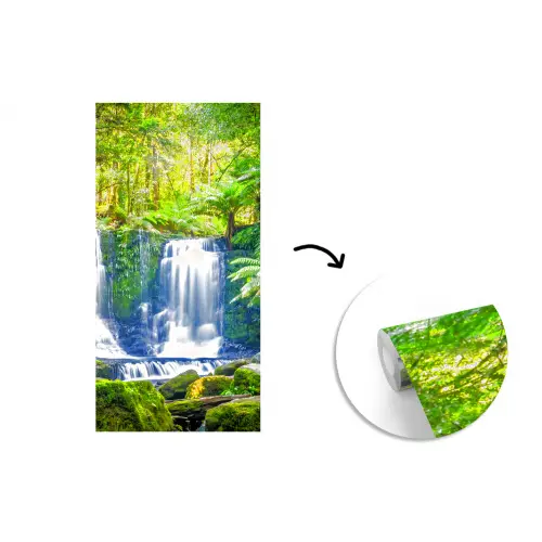 Jungle - Waterval - Australië - Planten - Natuur fotobehang vinyl groot -3d