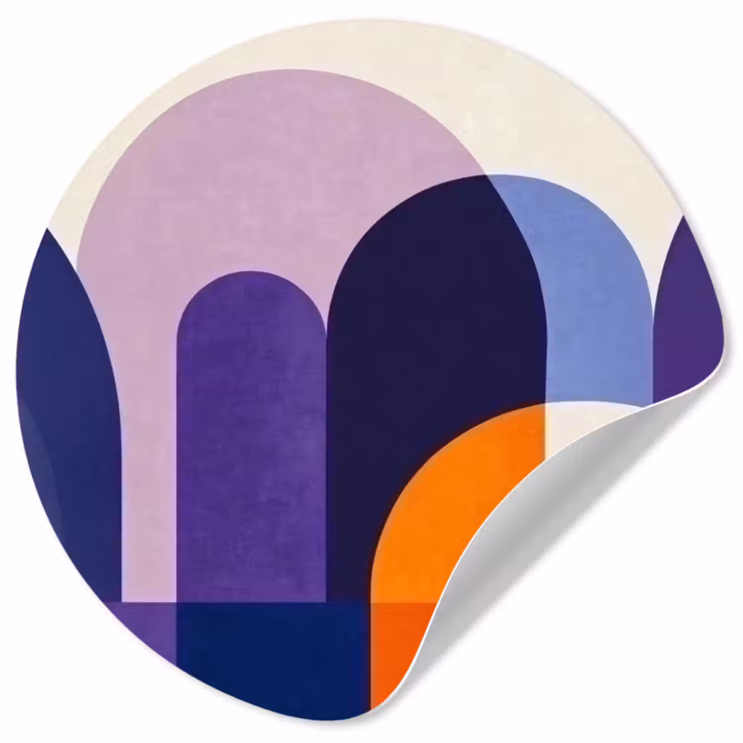 Behangcirkel - Vormen - Abstract - Grafisch - Oranje