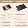 Gezicht - Vrouw - Penseelstreken - Abstract Dienblad Rechthoek middel -USP_VergelijkingNL
