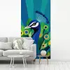 Pauw - Cirkels - Blauw fotobehang vinyl groot -woonkamer