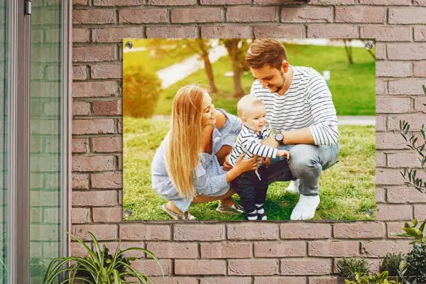 Tuinposter gezin met kind