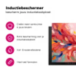 Bloemen - Abstract - Kunst - Modern Inductie beschermer vinyl 3mm klein -wsfeer2_website