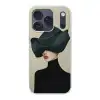 Vrouw - Groen - Hoed Telefoonhoesje iPhone 17 Pro klein -3d