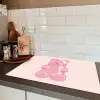 Beer - Roze - Snoep Inductie beschermer vinyl 3mm klein -sfeer3
