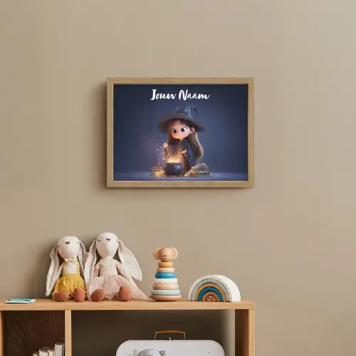 Tovenares - Magisch - Blauw - Toveren Light Box met batterij (Wandlamp kind) middel -sfeer2_kind
