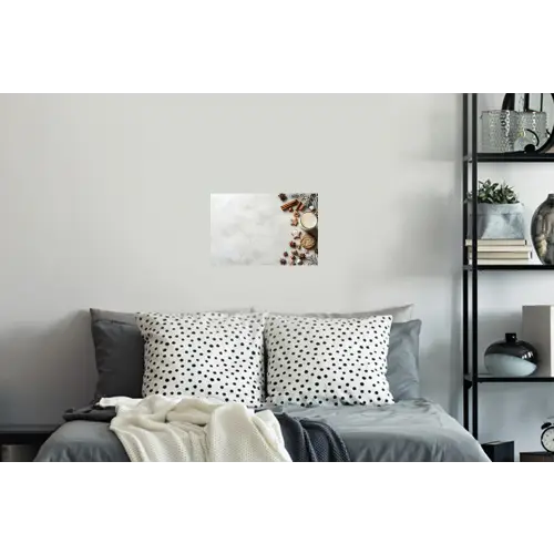 Winter - Kerst - Specerijen - Wit Muursticker klein -slaapkamer