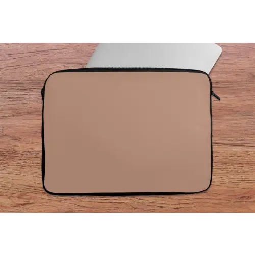 Beige - Kleur - Roze laptophoes neopreen klein 279 -tafel