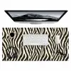 Zebra - Print - Klassiek - Zwart Muismat XXL klein 681 -3d
