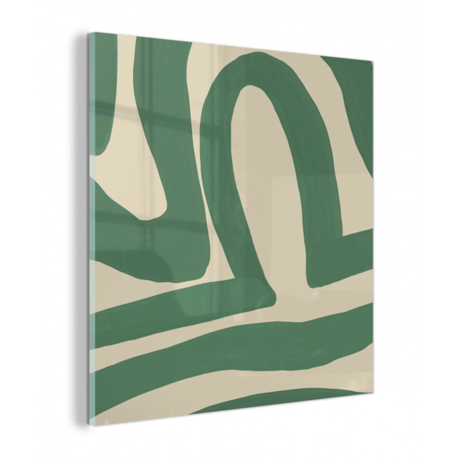 Groen - Kunst - Abstract plexiglas 5mm klein -z3d