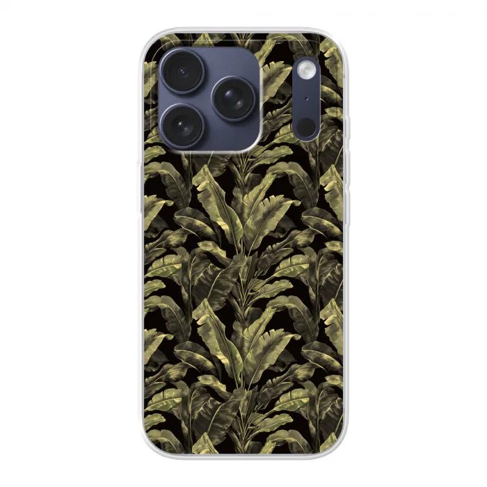 Botanisch - Bladeren - Groen Telefoonhoesje iPhone 17 Pro klein 878 -3d