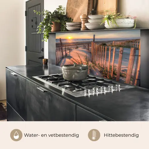 Strand - Zee - Duin - Zonsondergang - Landschap keuken achterwand 2 middel -usp_NL