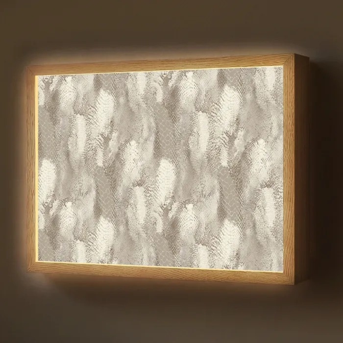 Slang - Textuur - Zand Light Box met batterij (Wandlamp) middel 907 -z3d_website