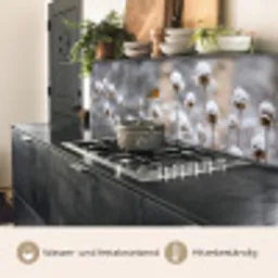 Roodborstje - Gedroogde bloem - Sneeuw - Winter - Vertederend keuken achterwand 2 middel -usp_DE