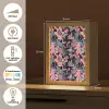 Zomer - Vlinder - Zwart - Roze Light Box met kabel (Tafellamp) klein 925 -USP_NL