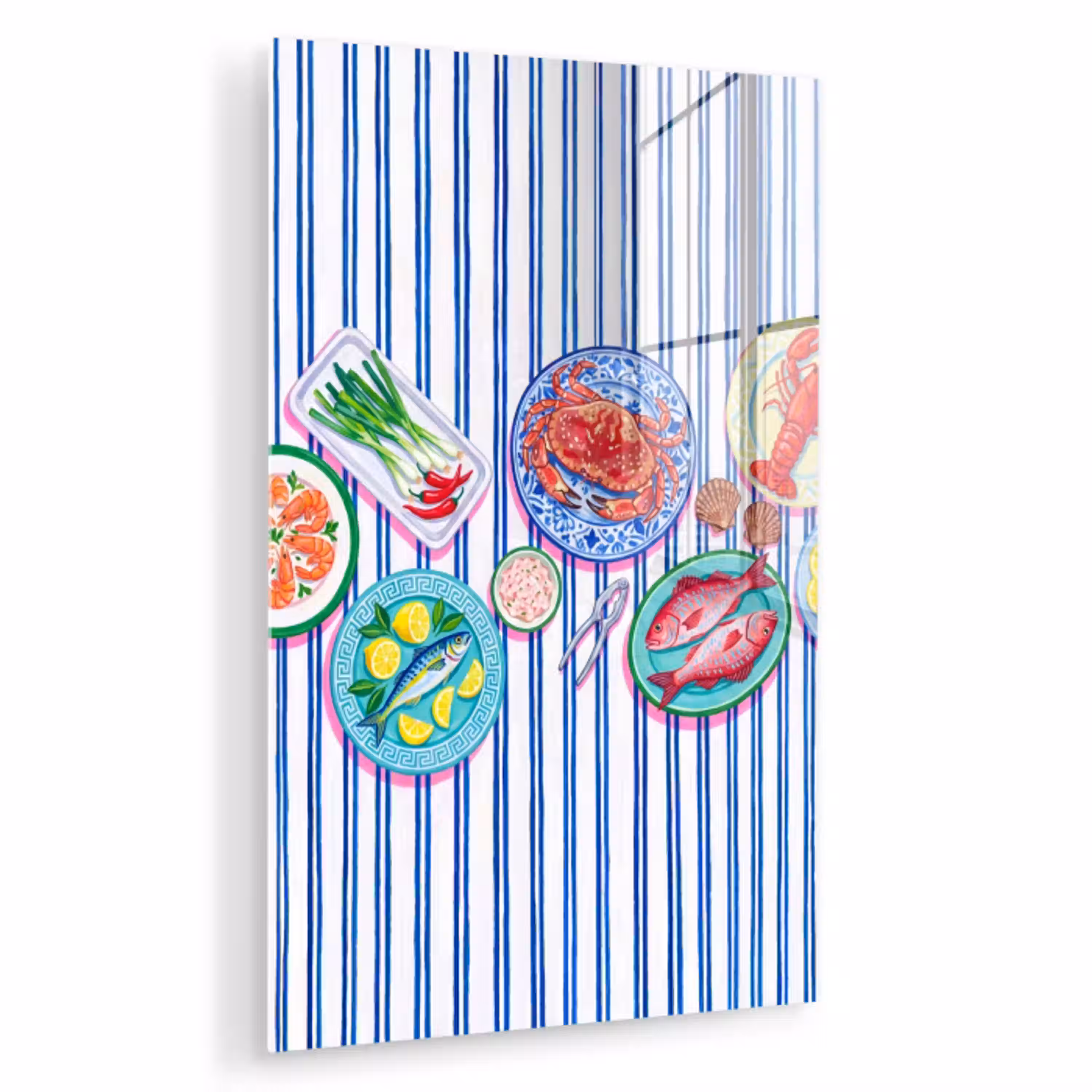Zeevruchten - Eten - Kleurrijk plexiglas 5mm klein -zzzproduct_nieuw