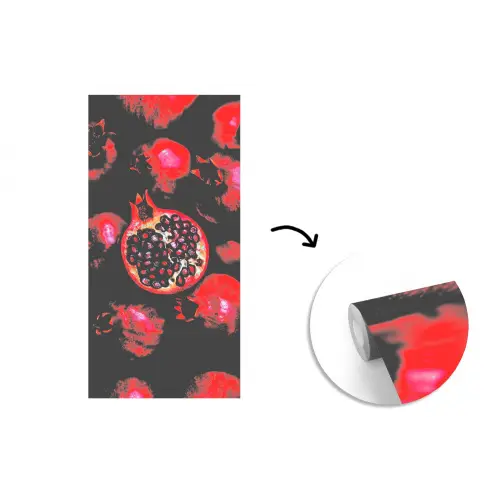 Granaatappel - Rood - Fruit fotobehang vinyl groot -3d