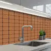 Plaid - Patroon - Vierkant - Bruin keuken achterwand 2 middel 871 -3d_schuin