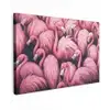Flamingo - Roze - Dieren Tuinposter op houten frame 2 cm dik klein -3d