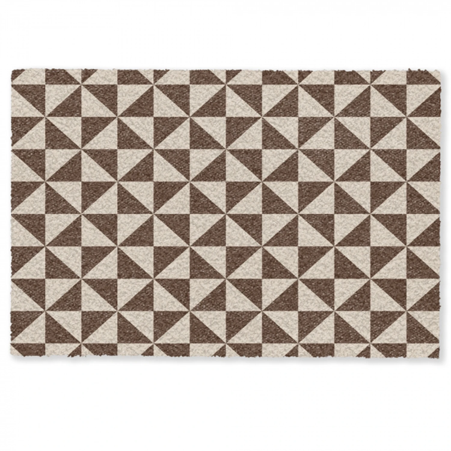 Patroon - Bruin - Vlakken - Driehoek Deurmat klein -zkaufland3d