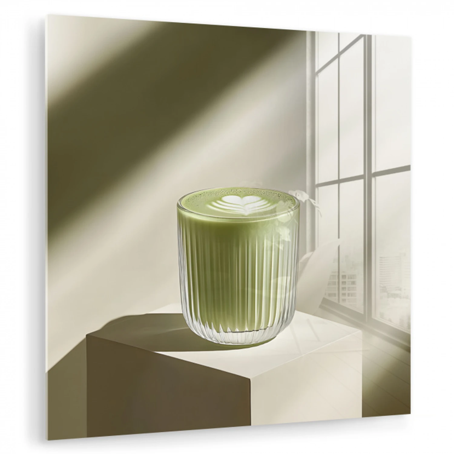 Matcha - Glas - Groen - Minimalistisch plexiglas 5mm klein -zzzproduct_nieuw