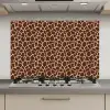 Patroon - Giraf - Bruin keuken achterwand spatscherm klein 900 -3d_website