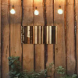 Hout - Planken - Natuurlijk tuinposter los doek klein -sfeer1