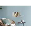 Sierlijk - Vrouw - Goud - Ogen Muursticker klein -plant