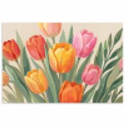 Tulpen - Abstract - Kleurrijk poster papier klein -3d