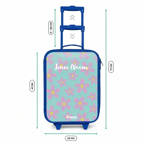 Madeliefjesmania mint Kinderkoffer - Blauw klein -productfoto_formaten