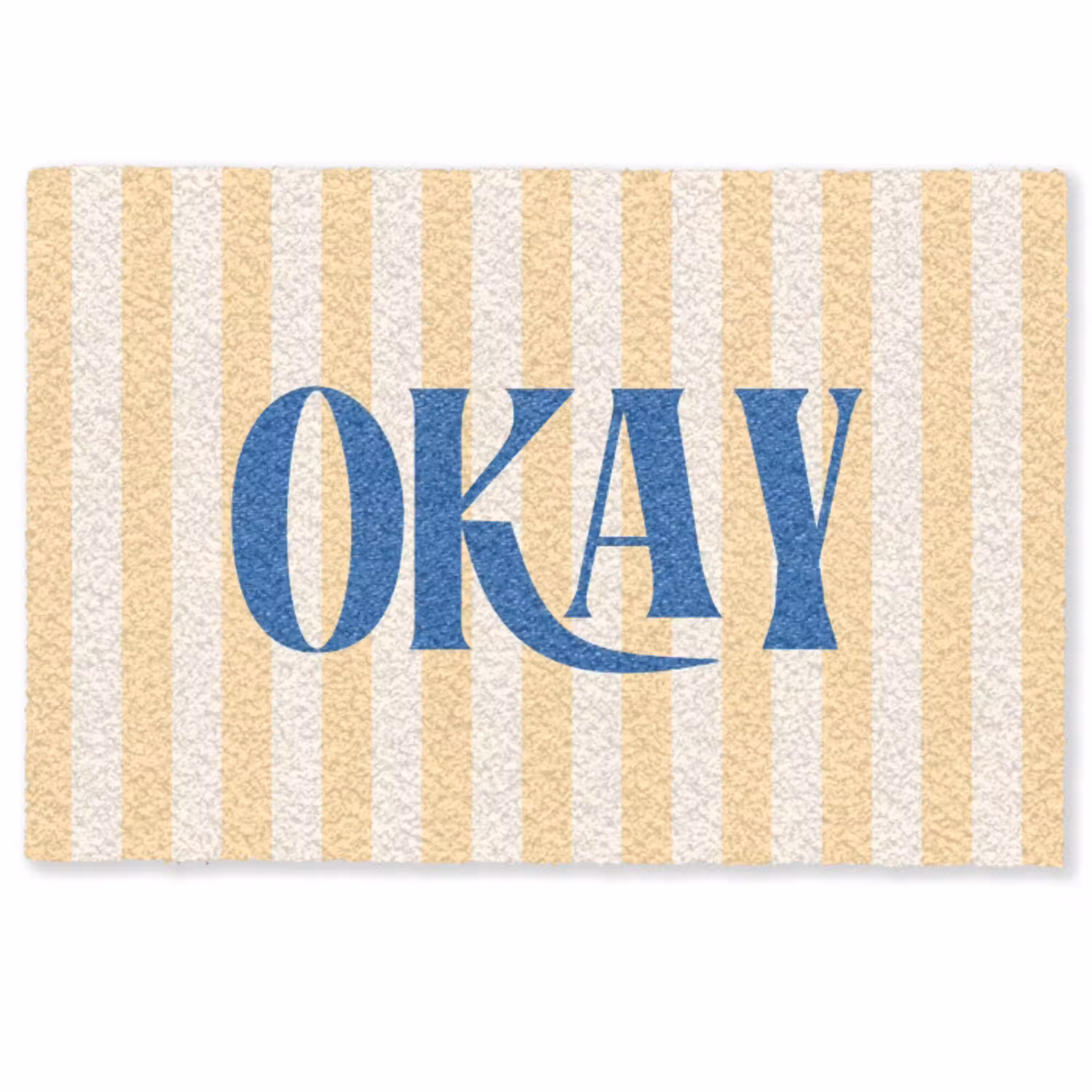 Blauw - Geel - Strepen - Okay Deurmat klein -zkaufland3d