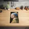 Meisje met de Parel - Schilderij van Johannes Vermeer Inductie beschermer vinyl 3mm middel -sfeer5