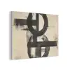 Cirkels - Balken - Zwart - Abstract PET vilt klein -3d