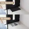 Otter - Wc-borstel - Bril - Zwart - Wit Deurmat klein -voor-na_DE