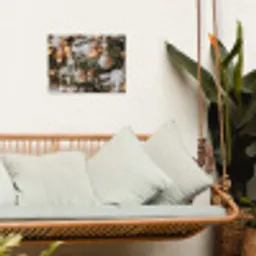 Kerst - Kerstboom - Winter - Binnen - Sneeuw tuinposter los doek klein -sfeer7