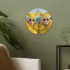 Vrouwen - Bananen - Geel Akoestische PET Vilt - Rond klein -sfeer2
