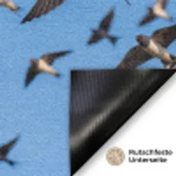 Zwaluwen - Vliegen - Blauw Deurmat klein -antislip_DE