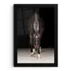 Paard - Modern - Portret fotolijst zwart zonder passe partout klein -3d