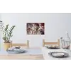 Goud - Marmer - Paars Muursticker klein -eettafel
