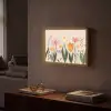 Pasteltinten - Bloemen - Illustratie Light Box met batterij (Wandlamp) middel -sfeer1