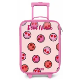 Hartje - Smiley - Patroon Kinderkoffer - Roze klein -zz3dotto